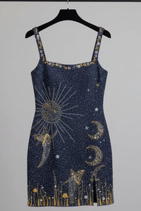 ZÉA – Women’s Chic Sleeveless Mini Dress with Subtle Shimmer