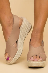 ComfortStep - Women's Orthopedic Wedge Sandals with Adjustable Cross Straps 0