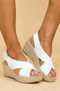 ComfortStep - Women's Orthopedic Wedge Sandals with Adjustable Cross Straps 2