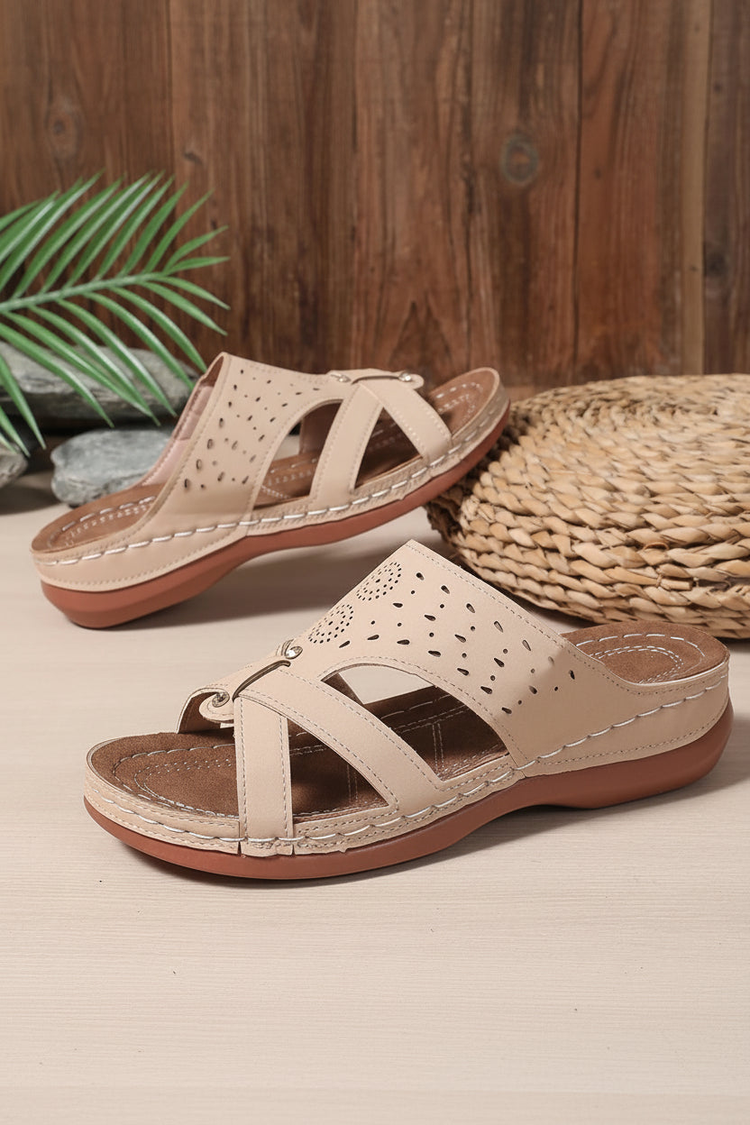 ComfortStep Women's Platform Sandals - Orthopedic Wedge for Retro Style & Support 3
