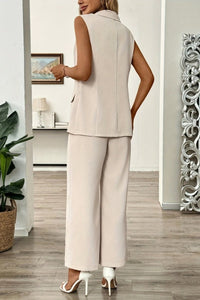 Corisande - Tailored Waist-Defining Jacket & Pants Duo