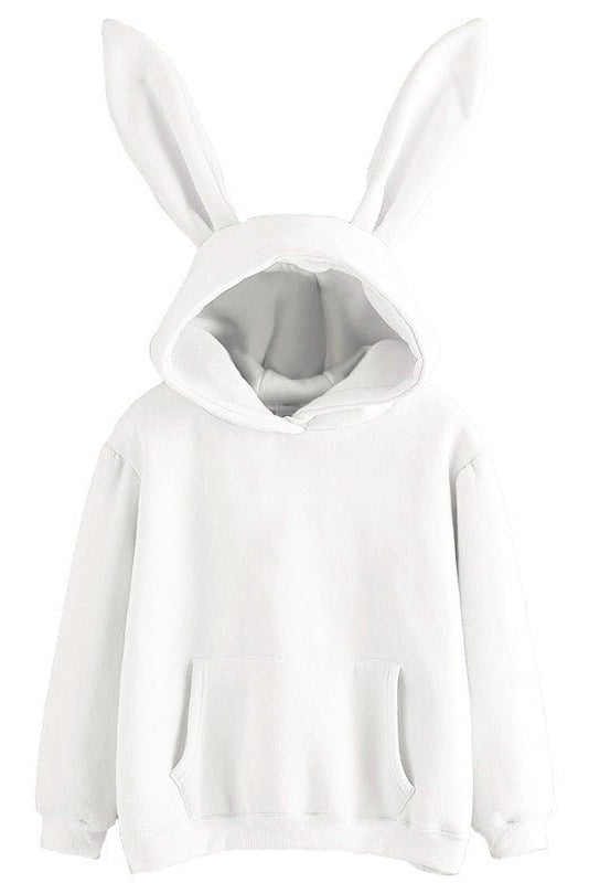 EARPOP – Cozy Women’s Casual Hoodie with Cute Rabbit Ear Accent