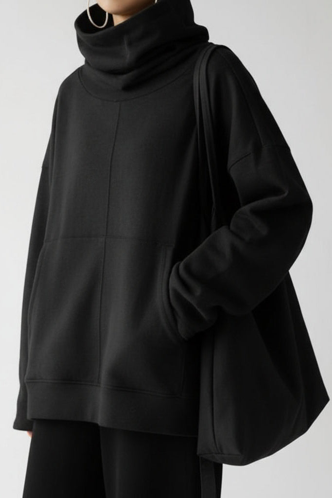 NECKCOZY – Women’s Turtleneck Sweatshirt with Long Sleeves & Practical Pockets