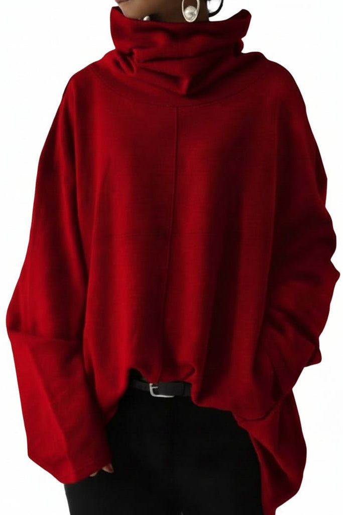 NECKCOZY – Women’s Turtleneck Sweatshirt with Long Sleeves & Practical Pockets