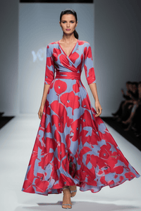VOGUEFLORA – Elegant Floral Summer Dress for Women Timeless Style and Comfort