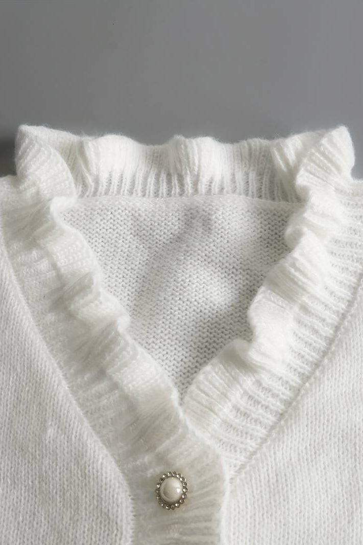 Darcey Ruffle Blouse for Women - Soft Fabric with Decorative Buttons, Stylish Fit 3