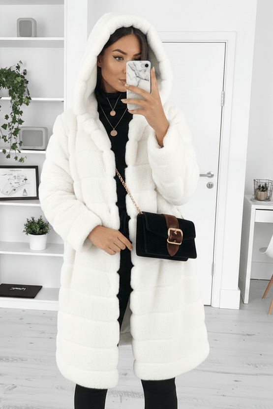 NOLÉA – Women’s Long Spring Coat for Cozy Elegance