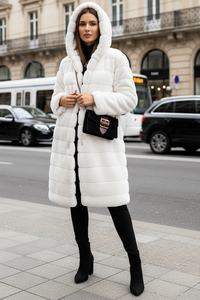 NOLÉA – Women’s Long Spring Coat for Cozy Elegance