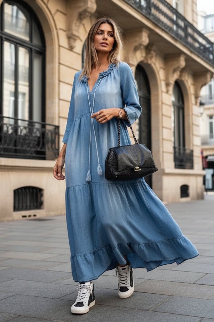 Elegant Maxi Dress - Comfortable Long Sleeveless Sundress for Any Occasion 1