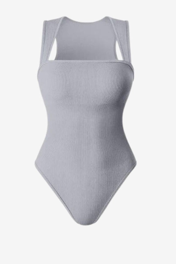 Elegant Square Neck Bodysuit for Women - Flattering Fit & Versatile Style 3