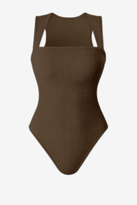 ELEGRA – Elegant Women’s Square Neck Bodysuit for Everyday Versatile Styling