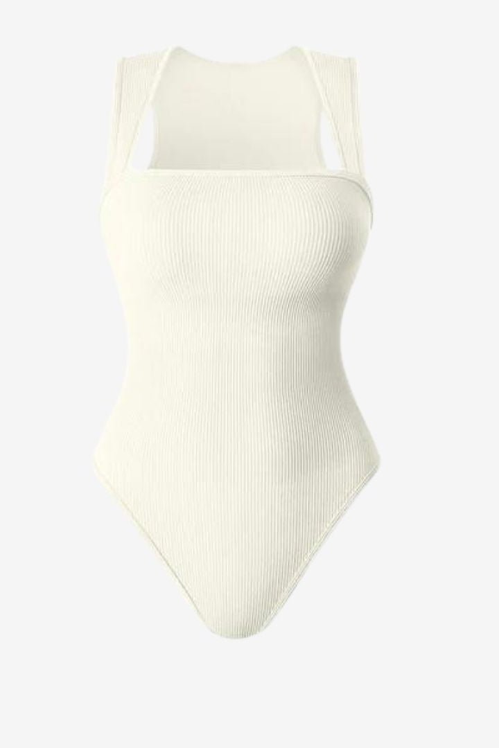 Elegant Square Neck Bodysuit for Women - Flattering Fit & Versatile Style 6