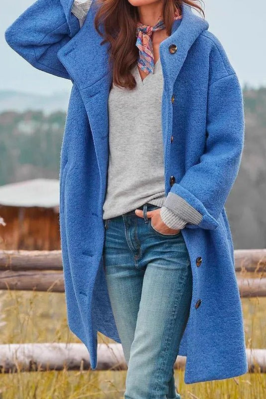 Elegant Thick Winter Coat for Women - Cozy Fleece Hoodie, Regular Fit 1