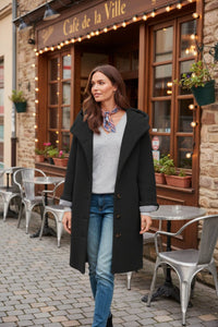 WINTERLYN – Thick Women’s Spring Coat with Regular Fit and Soft Hoodie