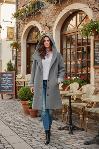 WINTERLYN – Thick Women’s Spring Coat with Regular Fit and Soft Hoodie