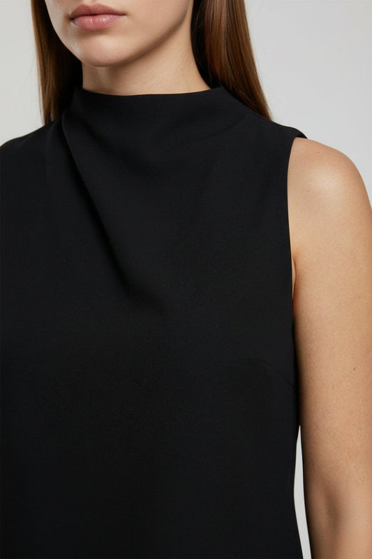 Elegant Women's Crew Neck Jumpsuit with Comfortable Fit for Versatile Wear 3