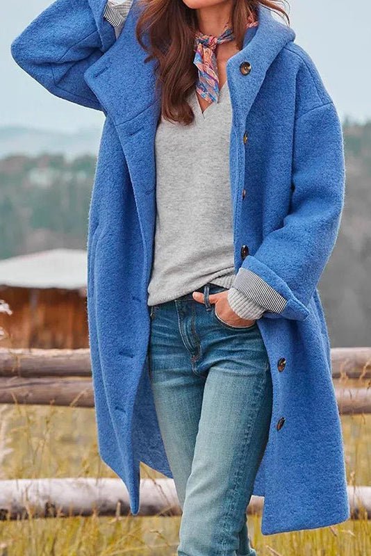 CALYSTA – Modern Elegant Spring Coat for Women with Functional Hood
