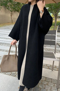 Elegant Women's Long Wool Coat - Stylish Camel Winter Outerwear 11