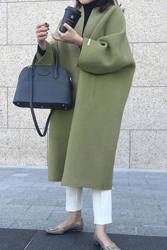 Elegant Women's Long Wool Coat - Stylish Camel Winter Outerwear 9