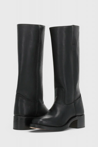 Ella - Women's Knee-High Leather Boots with Elegant Heels for Timeless Style 3