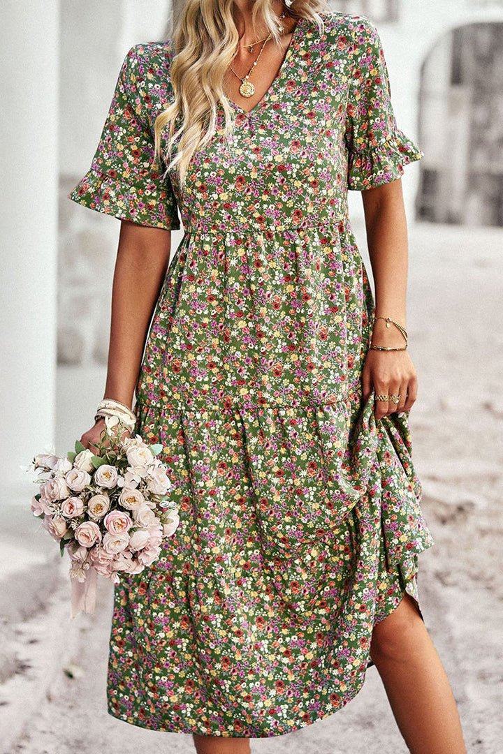 Floral Midi Dress - Lightweight Summer Dresses for Effortless Style 3