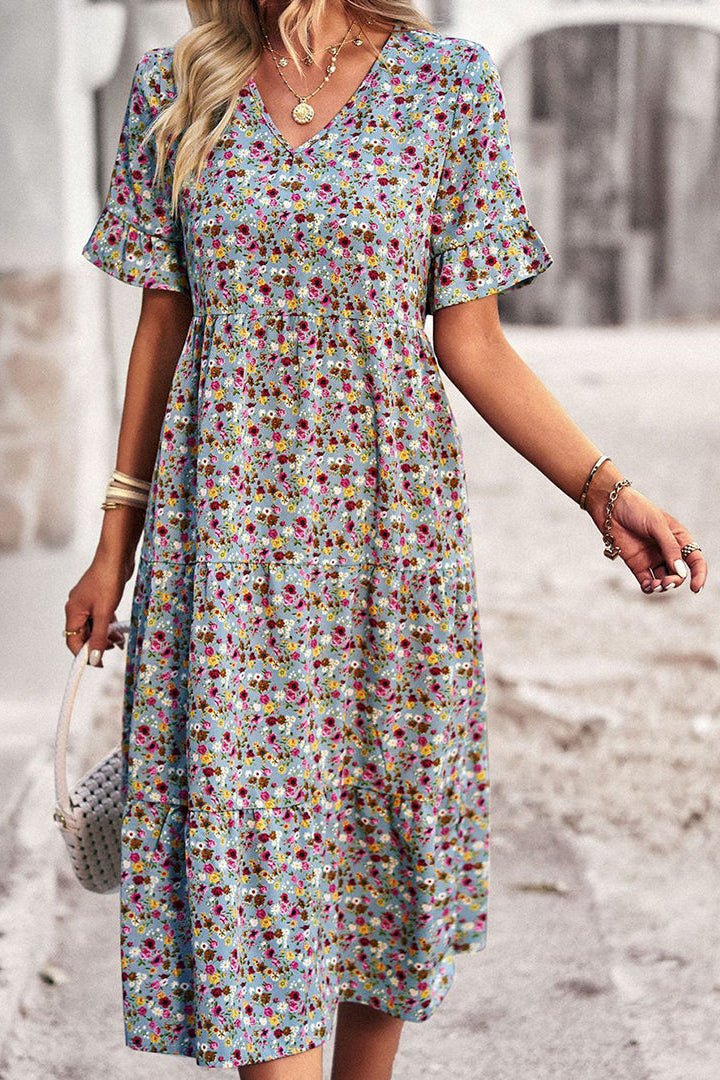 Floral Midi Dress - Lightweight Summer Dresses for Effortless Style 4