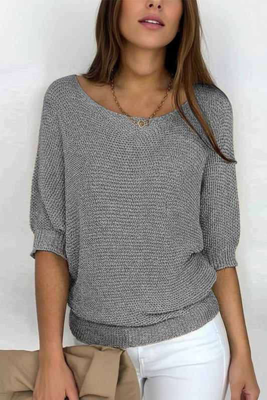 Genevieve - Comfortable Knitted Autumn Top in Timeless Design for Versatile Layering 3