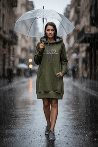 BEATCOZY – Cozy Oversized Hoodie with Stylish Heartbeat Graphic