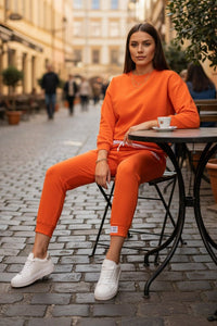 LOUNGECOM – Comfortable Cotton-Polyester Loungewear Set for Women