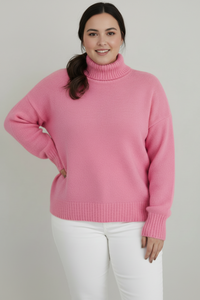 TURTLOFT – Women’s Oversized Turtleneck Sweater for Cozy Everyday Comfort