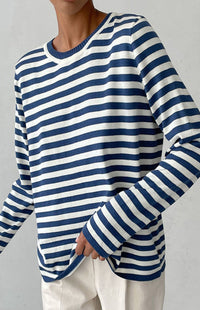 Heidi-Mode Striped T-Shirt - Ultra-Soft Fabric & Timeless Design for Every Occasion 0