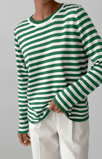 Heidi-Mode Striped T-Shirt - Ultra-Soft Fabric & Timeless Design for Every Occasion 8