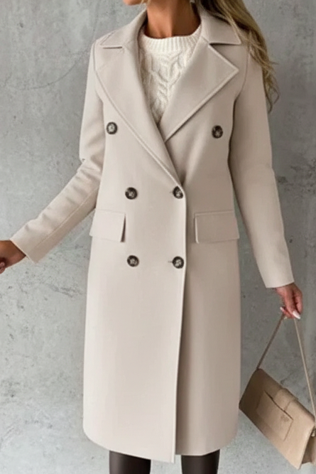 Heidi-Mode Women's Elegant Long Trench Coat - Warm Winter Outerwear 1