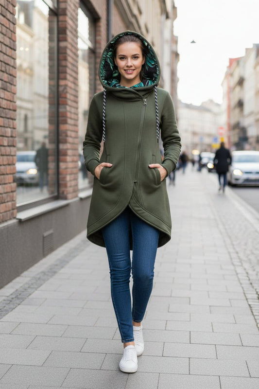 FLORÉA – Women’s Floral Print Winter Jacket, Stylish & Wind-Repellent