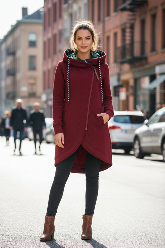 FLORÉA – Women’s Floral Print Winter Jacket, Stylish & Wind-Repellent