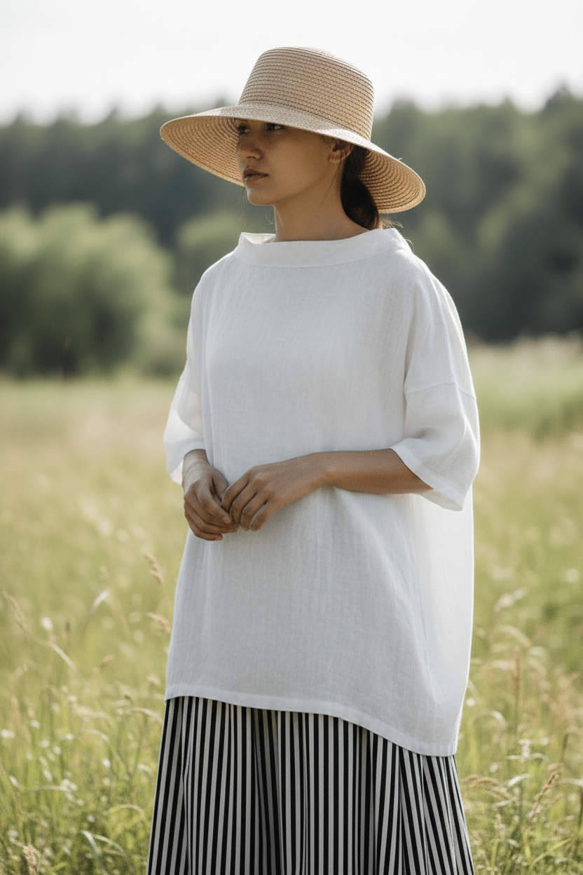 AMARA – Elegant Oversized Casual Tunic