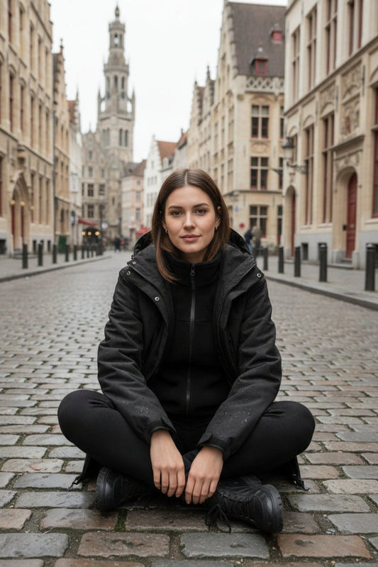 LAYERÉA – Stylish 3-in-1 Hooded Fleece Winter Jacket for Women