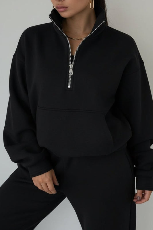 Heidi Fashion - Women's Half Zip Jogging Set for Comfort and Style 2