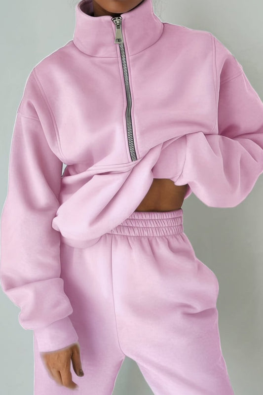 Heidi Fashion - Women's Half Zip Jogging Set for Comfort and Style 3