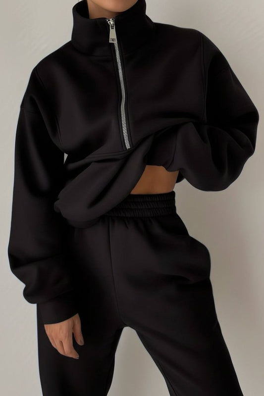 Heidi Fashion - Women's Half Zip Jogging Set for Comfort and Style 7