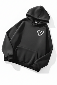 Heidi Fashion - Women's Heart Print Hoodie for Ultimate Comfort and Style 3