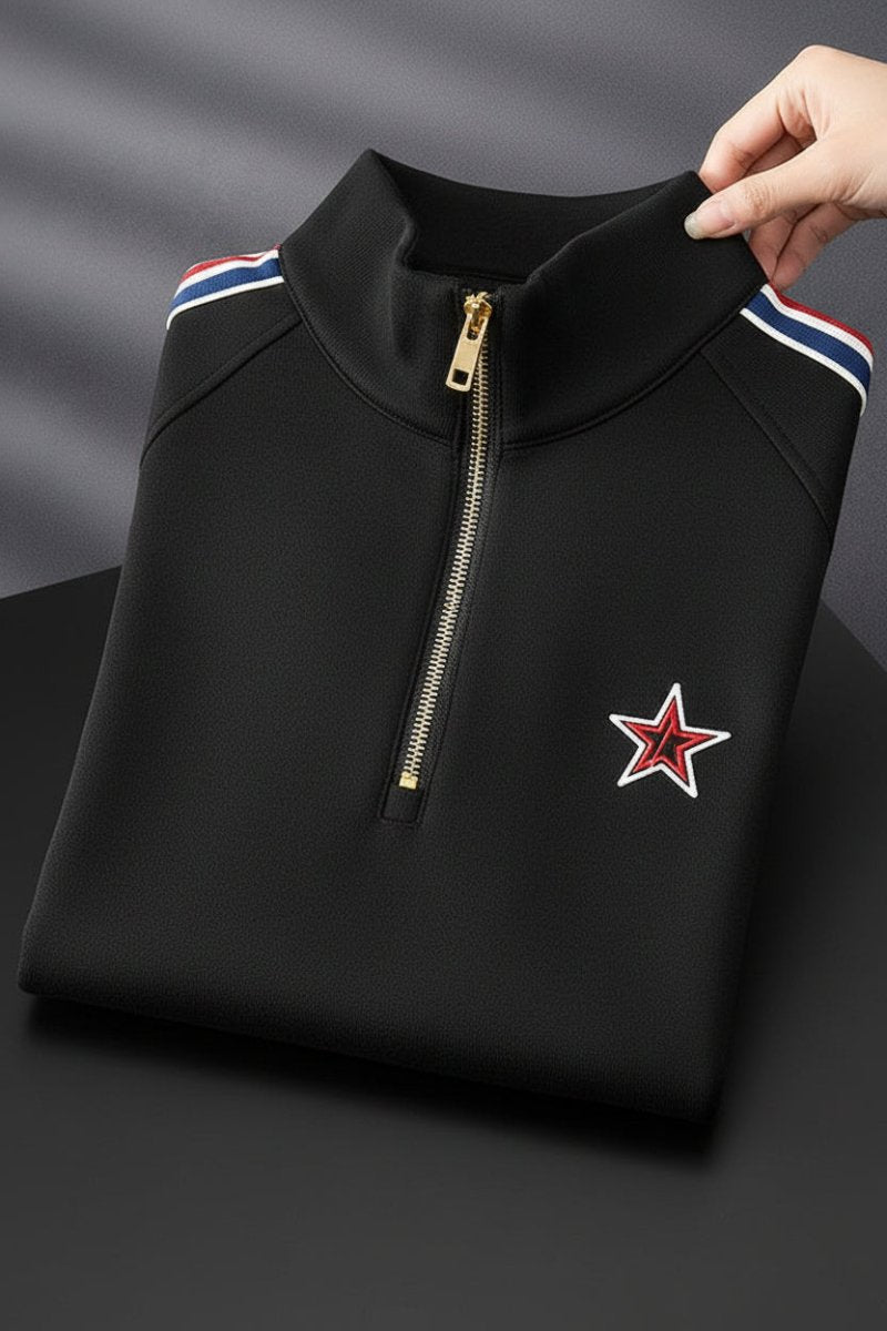 Heidi Mode - Contemporary Quarter Zip Tracksuit in Ultra-Soft Lycra for Active Elegance 4