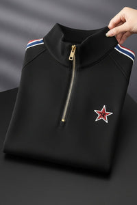 Heidi Mode - Contemporary Quarter Zip Tracksuit in Ultra-Soft Lycra for Active Elegance 4