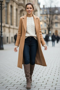 VELSERA – Women's Knee High Boots in Warm Suede for Cozy Spring Wear