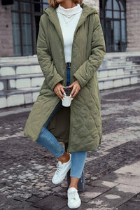 Hooded Quilted Jacket - Warm Cotton Blend, Stylish Fall & Winter Layer 2