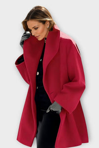Mabel Oversized Winter Coat for Women - Chic Wide Collar & Thick Insulation 1