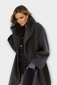 WIDELUX – Women’s Oversized Spring Coat with Wide Collar and Thick Insulation