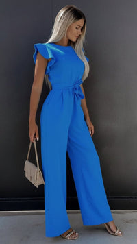ARIELLE – Chic Straight-Cut Knit Jumpsuit with High Waist