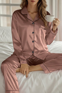 Maria - Women's Silk Pajama Set, Elegant Loungewear Set for Relaxation 1