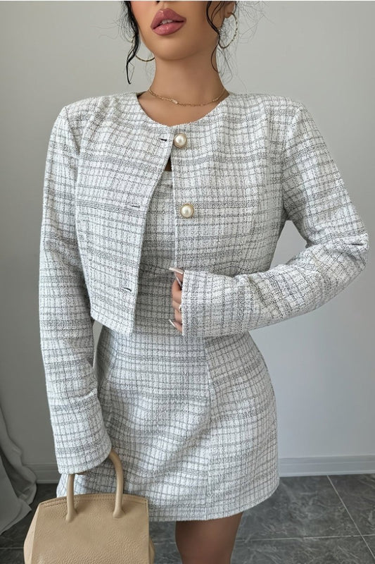 Marivienne - Structured Jacket & Dress Duo
